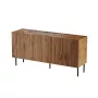 Komoda cama meble JUNGLE 152x40.5x74.5 cm — ąžuolas wotan, juodos kojos, medžio drožlių plokštė