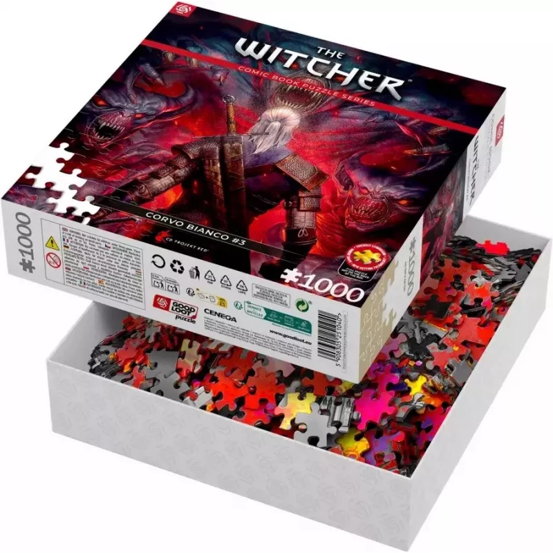 Good Loot komiksų dėlionė: The Witcher (Wiedźmin) Corvo White, 1000 dalių