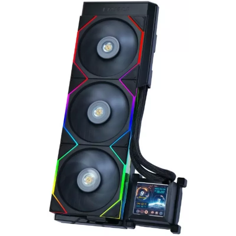 Vandens aušintuvas „viskas viename“ Lian Li HydroShift LCD 360S 12 cm Juodas