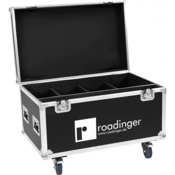 Transportinis dėklas Flightcase Roadinger 31005229 4× LED IP Atmo Blinder su putplasčio įdėklais
