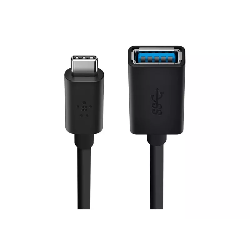 Belkin USB 3.0 USB-C ir USB-A keitiklis, 5 Gbps, juodas