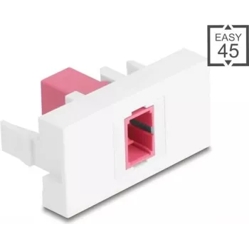 Patch panel modulis DELOCK 90895 – SC Simplex skaidulų adapteris, violetinis/baltas