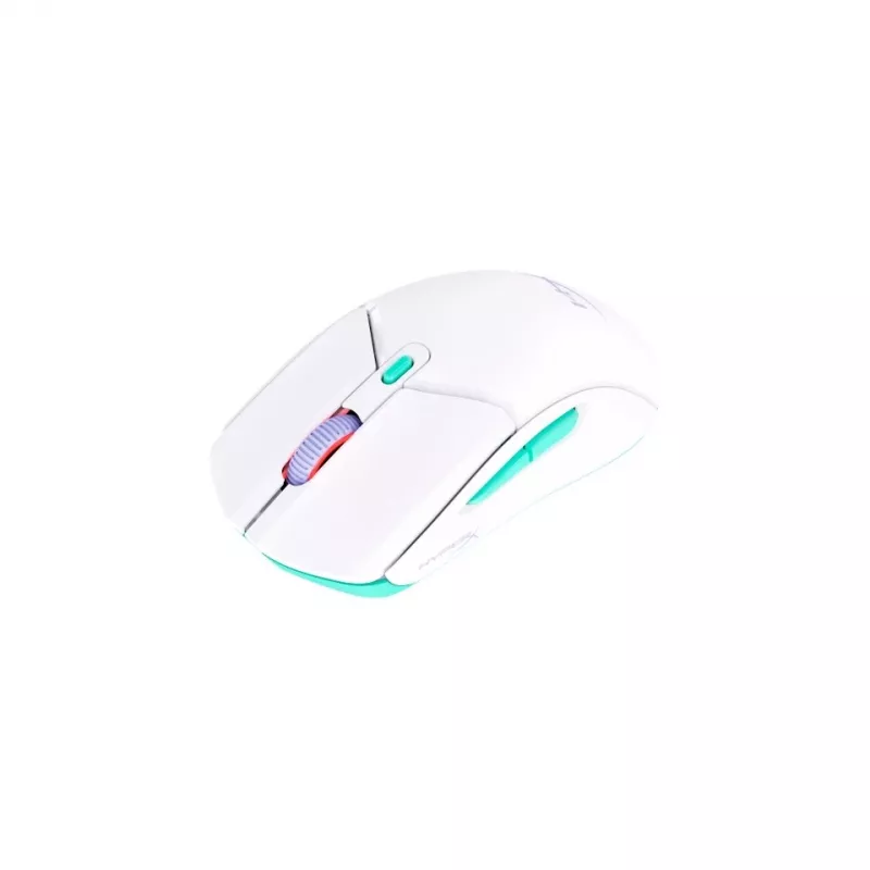 HyperX Pulsefire Haste 2 Core Wls – Belaidis žaidimų pelė (balta/žalia/violetinė)
