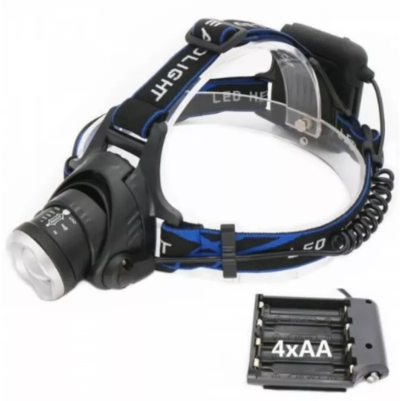 Kaktos žibintuvėlis ESPERANZA EOT005 – LED Cree T6, 3W, 600 lm, AA x2, aliumininis korpusas, atsparus vandeniui ir smūgiams, reguliuojamas dirželis