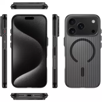 4smarts Design Case Aero, iPhone 17 Pro, juodas (541641)