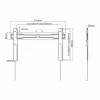 Sbox PLB-5746F fiksuotas plokščiaekranis LED TV laikiklis 37-70 inch 35 kg