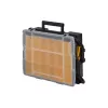 Dėžutė smulkioms detalėms Stanley Sortmaster daugiapakopis organizatorius juodas permatomas 400x420x315 mm
