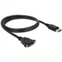 DisplayPort kabelis DeLOCK 85114 1 m M-F juodas
