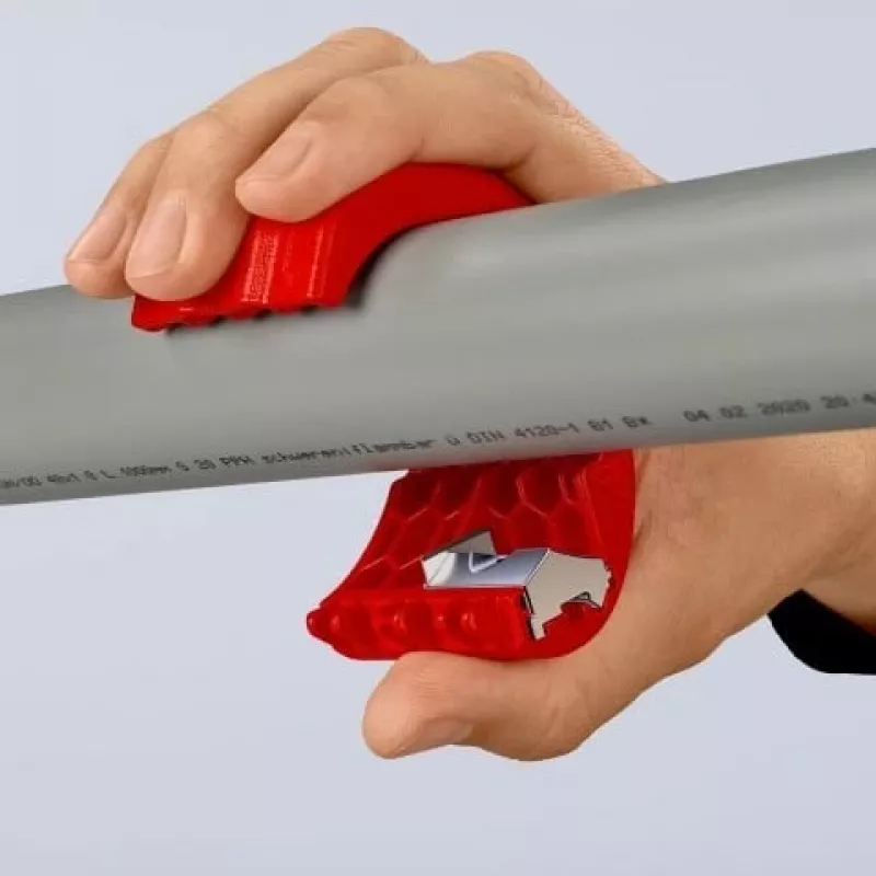 KNIPEX rankinis vamzdžių pjaustytuvas PVC ir sandarinimo movoms