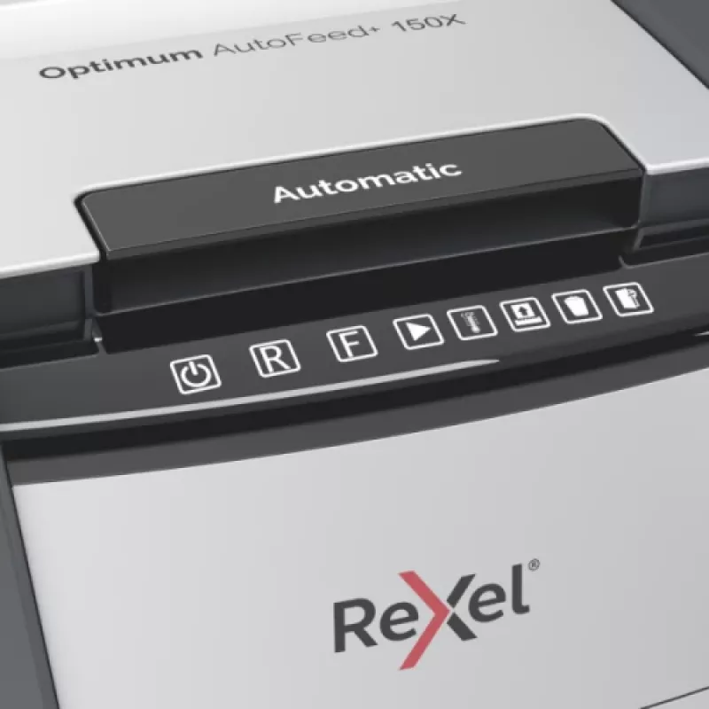 Rexel Optimum AutoFeed+ 150X automatinis kryžminis popieriaus smulkintuvas P4