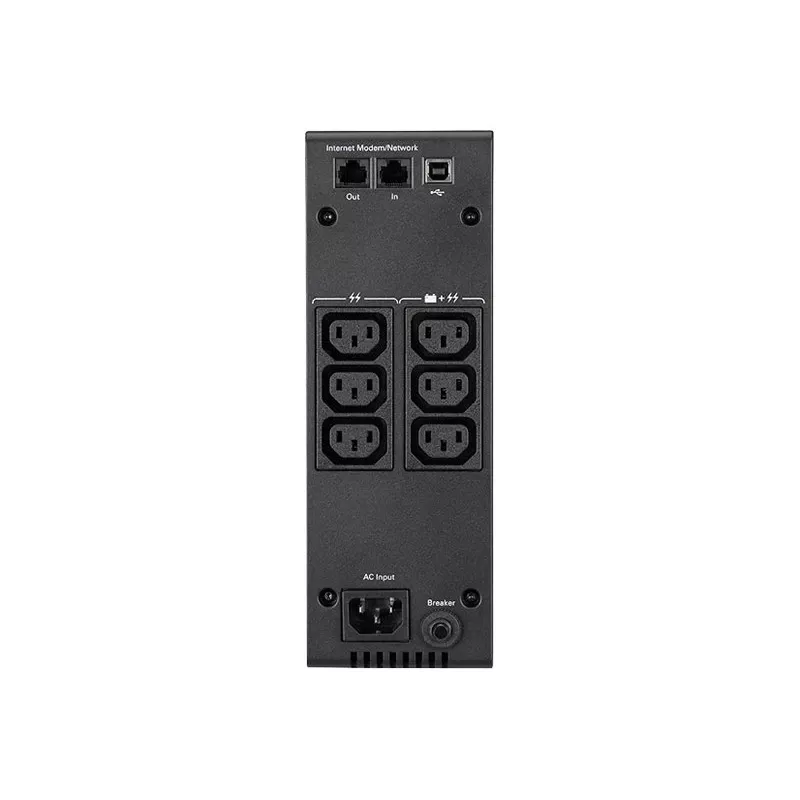Eaton 5S 700i nepertraukiamo maitinimo šaltinis (UPS), Line-Interactive, 700 VA / 420 W, 6 AC lizdai, USB, bokštinis, juodas
