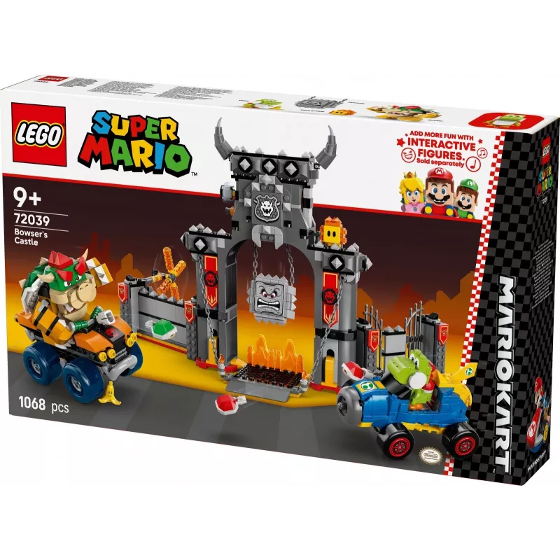 LEGO 72039 Super Mario Bowserio tvirtovė su Mario Kart – interaktyvus konstravimo rinkinys