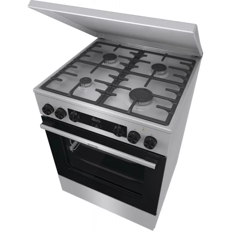 Gorenje GKS6C71XF Laisvai pastatoma viryklė su orkaite Sidabrinė