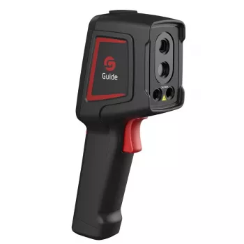 Termovizijos kamera Guide Sensmart E1+ – 120×90 px terminis jutiklis, 240×180 px maks., 2,4 colio LCD, Wi‑Fi, IP54, -20–550 °C