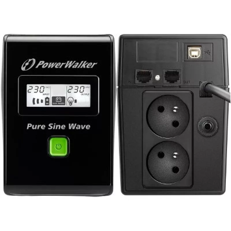 PowerWalker VI 800 SW FR nepertraukiamo maitinimo šaltinis (UPS) Line-Interactive 0.8 kVA 480 W 2 AC išėjimai