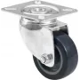 Ratukas Roadinger 50 mm, pilkas – pasukamas pakaitinis ratukas įrangai ir baldams
