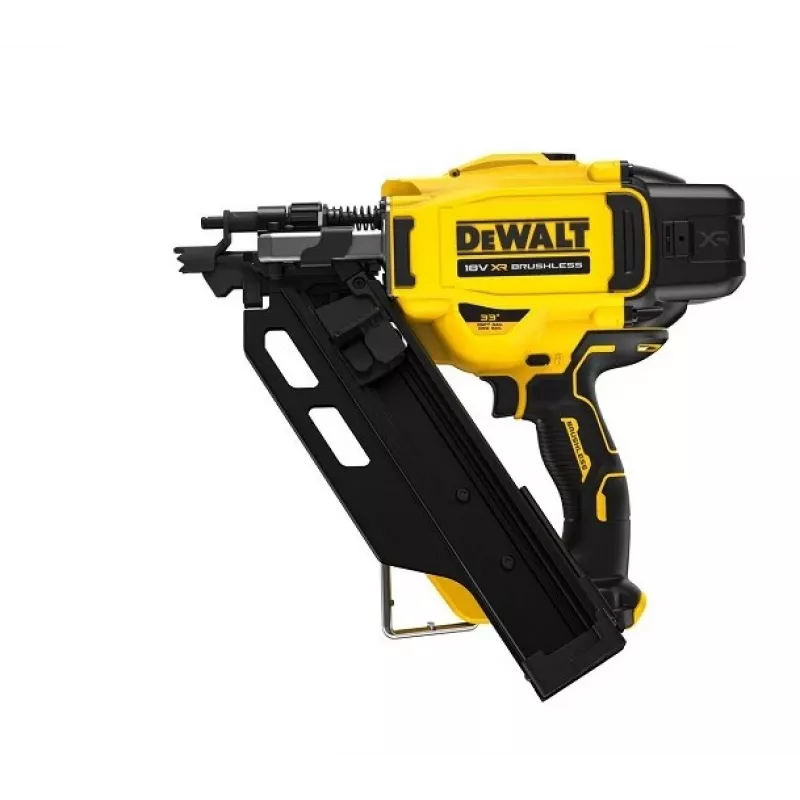 Vininis pistoletas DeWALT DCN930N-XJ 18V belaidis, kampuotas dėtuvės, 2,8 mm, 5–90 mm kabės, talpa 55 vnt.
