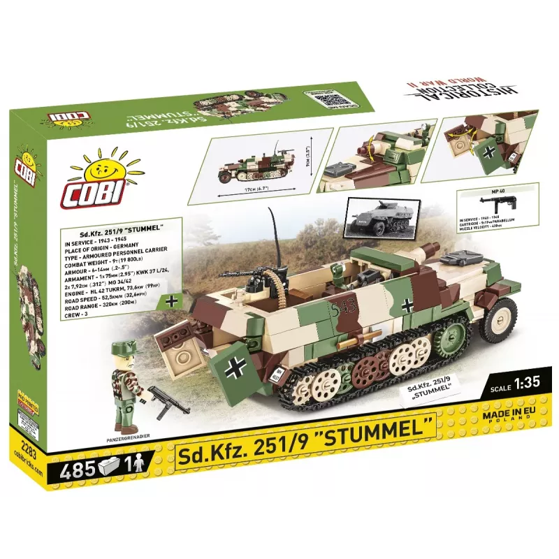 Konstrukcinis žaislas Sd.Kfz. 251/9 Stummel