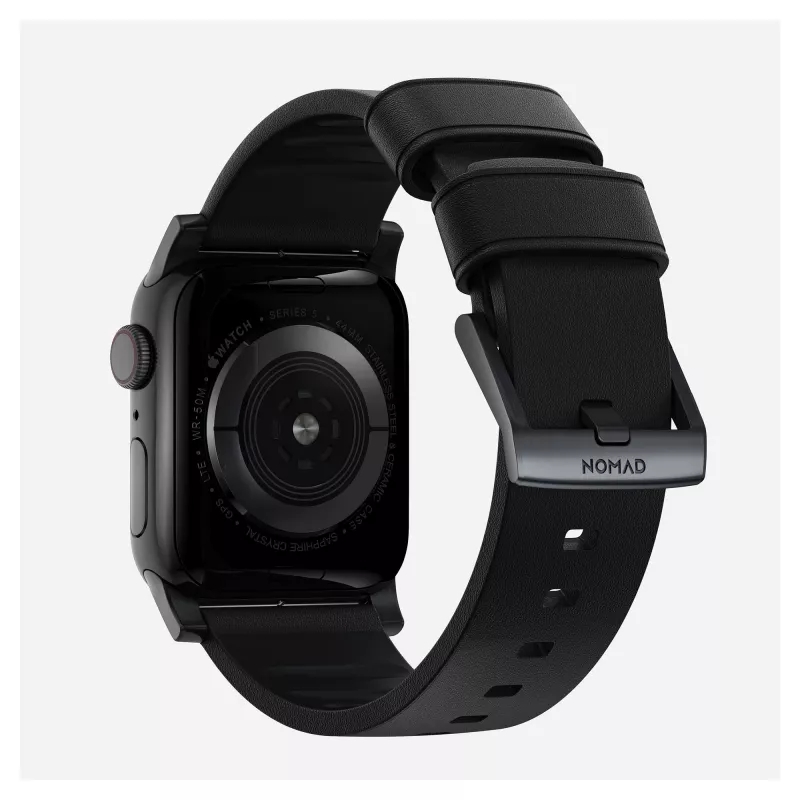 Nomad Modern Strap Black Active Leather Connect Black 42/44/45/49 ProV2