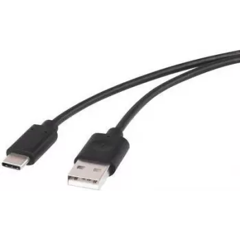 USB laidas Renkforce 1429649 — 1 m USB 2.0 A tipo į USB-C, auksuoti kontaktai