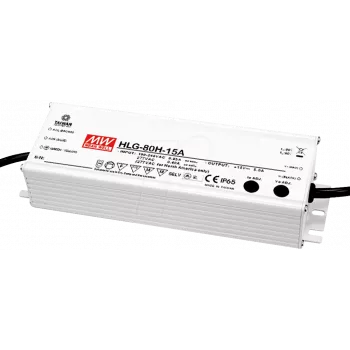LED tvarkyklė MEAN WELL HLG-80H-12B, 80W, IP67