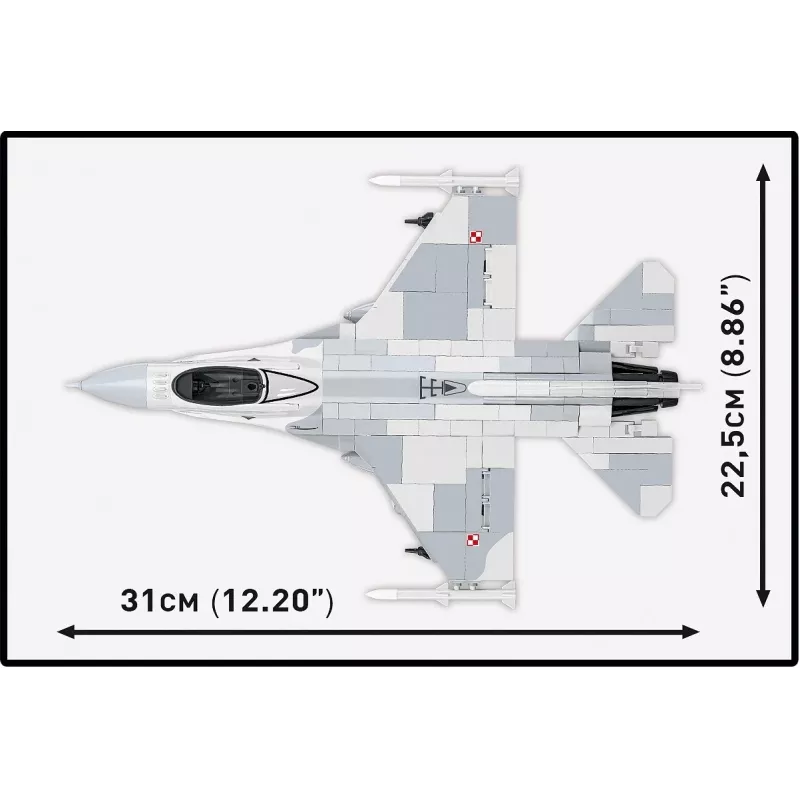 Konstruktorius Cobi F-16C Fighting Falcon — 463 dalys, mastelio modelio konstravimo rinkinys