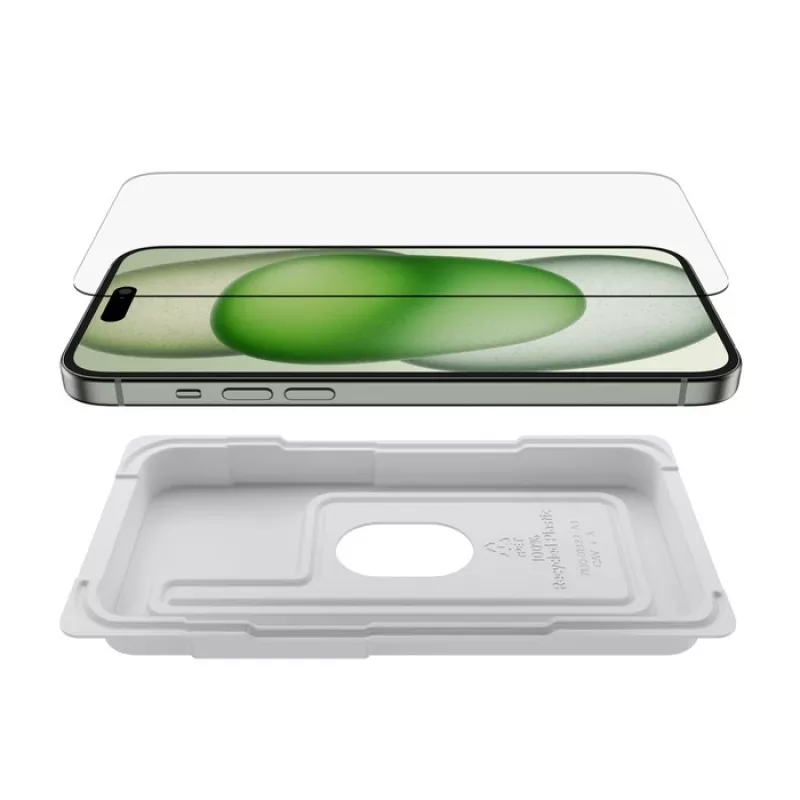 Apsauginis stiklas Belkin ScreenForce iPhone 16 Plus antibakterinis grūdintas stiklas