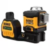 Lazerinis nivelyras DeWalt DCE089D1G18-QW žalias spindulys savaiminis niveliavimas 360° su imtuvo suderinamumu