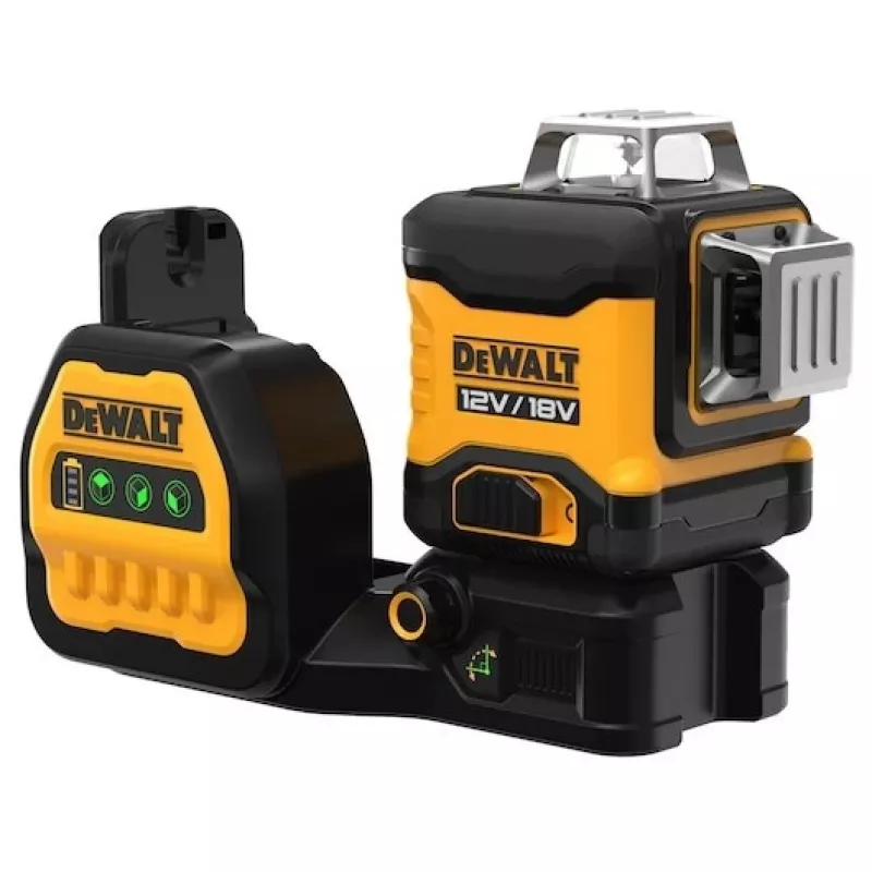 Lazerinis nivelyras DeWalt DCE089D1G18-QW žalias spindulys savaiminis niveliavimas 360° su imtuvo suderinamumu