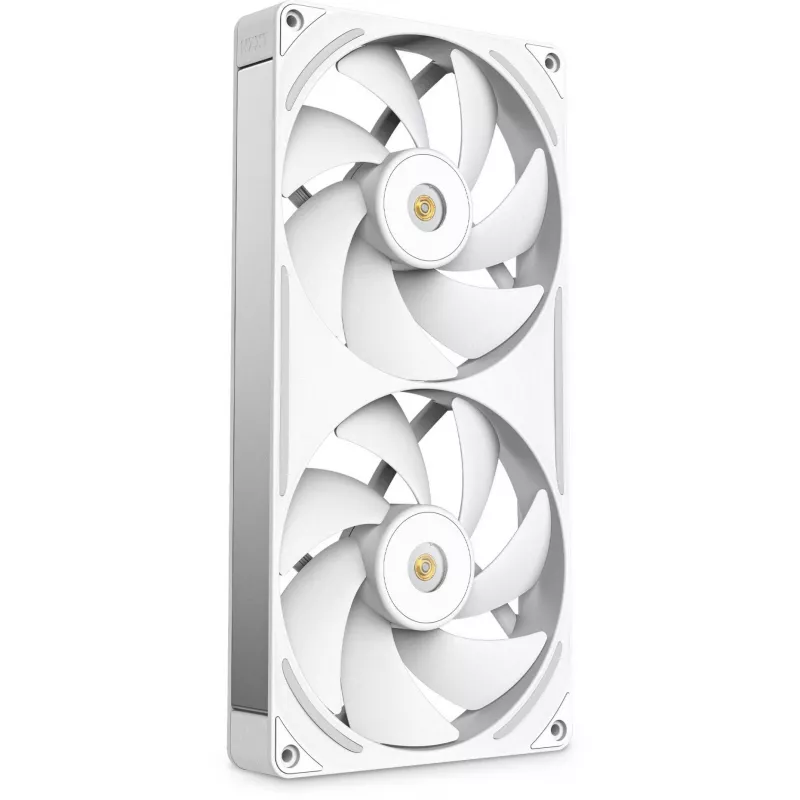 NZXT F280X RF-U28PN-W1 RGB 280 mm kompiuterio korpuso ventiliatorius, 140 mm, 2400 aps./min., 41 dB, baltos spalvos