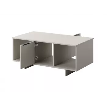 Staliukas kavos stalas cama meble ALMA 100×55×55 cm, stačiakampis smėlio spalvos stalviršis, kašmyro apdaila