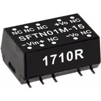 Maitinimo keitiklis MEAN WELL SFTN01M-12 1W 12V Įėjimas 10.8-13.2V