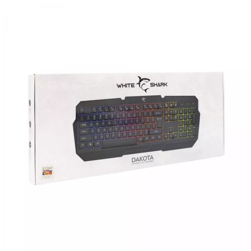 White Shark GK-2105 Dakota US – membraninė klaviatūra su vaivorykštiniu foniniu apšvietimu