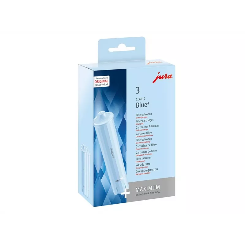 Vandens filtro kasetė JURA CLARIS Blue+ – suderinama su Jura, 3 vnt. pakuotė