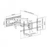 Sbox PLB-4986 TV laikiklis (43-90/80KG/800X400)