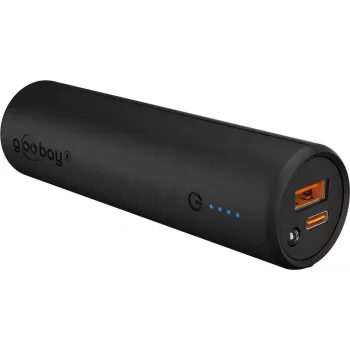 Goobay Bike Powerbank 5.0 su Sustiprintu Laikikliu Dviračio Vairui | 60656 | 5000 mAh | Juoda