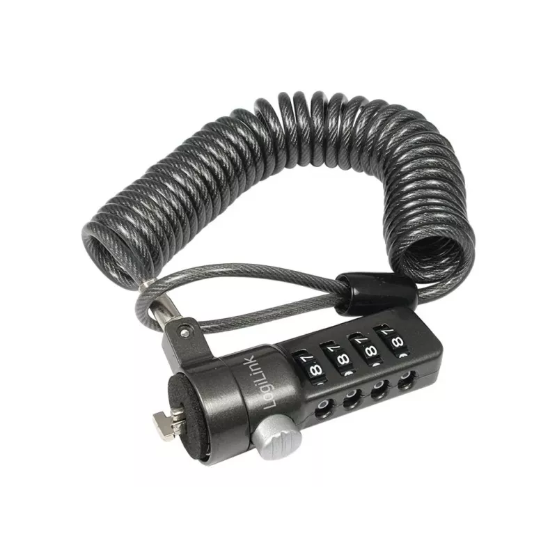 LogiLink NBS004 kabelio spyna, juoda, 1,8 m