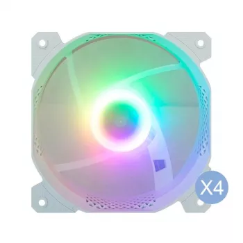 Montech AIR 100 ARGB Micro-ATX korpusas su keturiai ARGB ventiliatoriais, itin minimalistinis dizainas, smulkus tinklelio priekis, didelis oro srautas, unikalus šoninis skydelis
