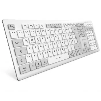 Sharkoon OfficePal K30W balta klaviatūra DE išdėstymas guminė membrana