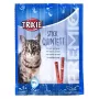 Kačių skanėstai Trixie Premio Sticks juodai kepta lašiša su upėtakiu, papildomas pašaras, 5 x 5 g (25 g)
