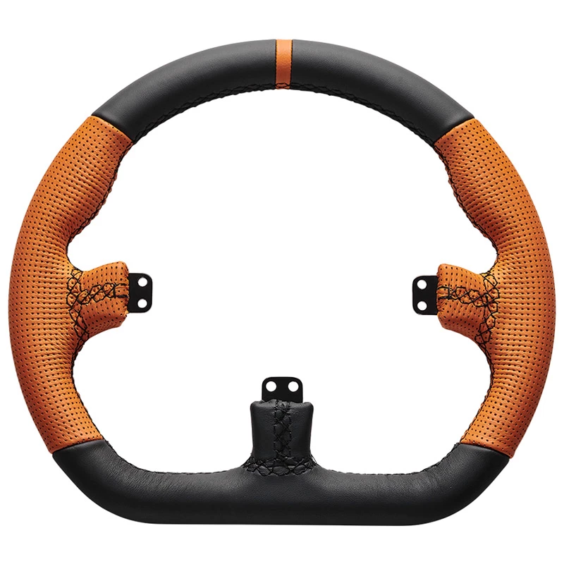 Sim lenktynių vairo ratlankis Asetek SimSports GT Rim Closed D oda oranžinė