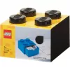 LEGO dėžutė stalčiui 4, juoda, su smaigeliais