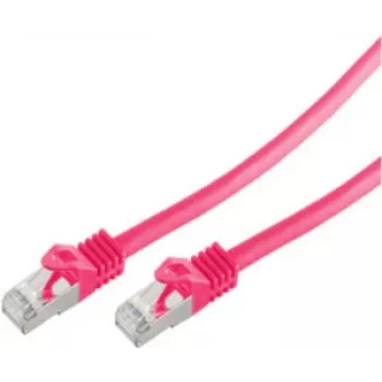 Tinklo kabelis ShiverPeaks BS75513-M Pink 3m Cat7 S/FTP