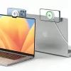 Indukcinis MagSafe laikiklis MacBook, baltas