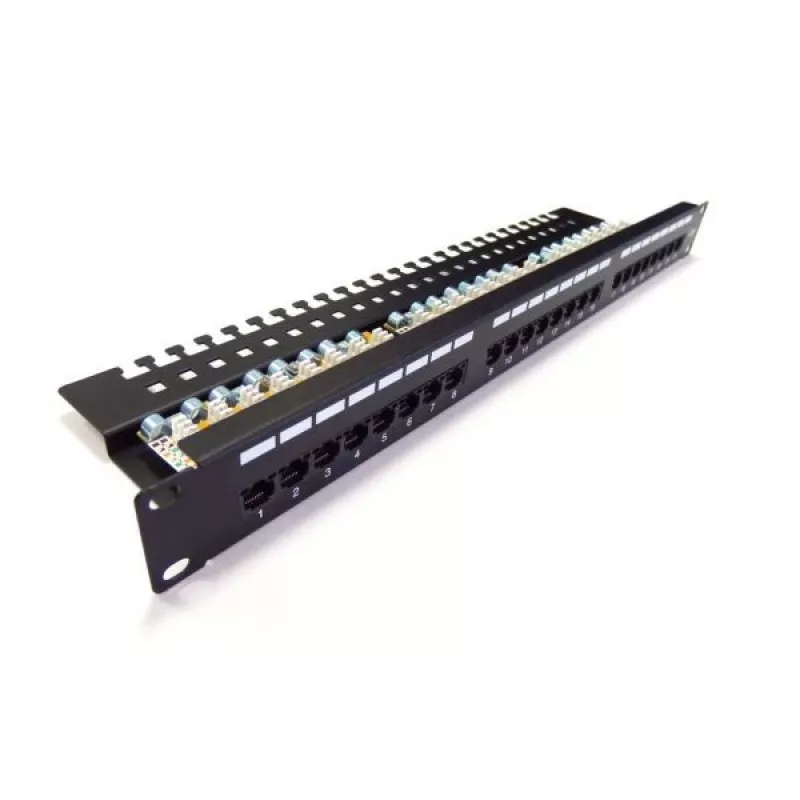 DIGITUS Professional DN-91624U - Skydinė plokštė - RJ-45 x 24 - Juoda, RAL 9005 - 1U (19 inch)