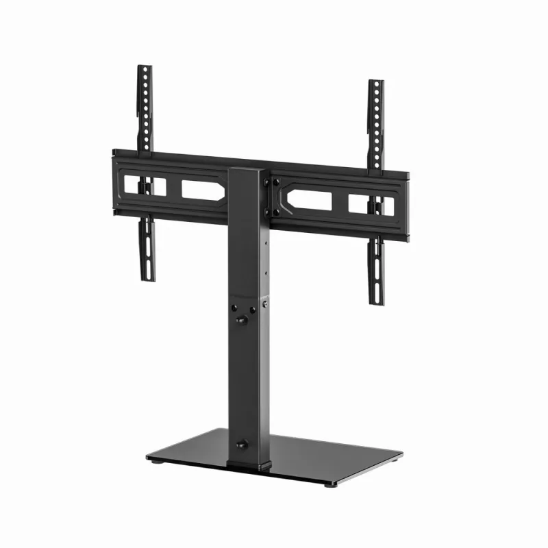 Grindinis TV stovas GEMBIRD TVS-D75S-01 37–75 coliams, plieninis, reguliuojamas aukštis ir pasvirimas, VESA 75x75–600x400, 40 kg