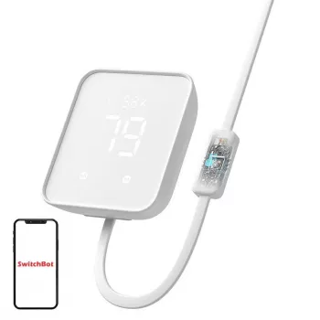 SwitchBot W3202100 Hub 2 — išmanusis valdymo pultas su Wi-Fi, Bluetooth, IR ir Matter palaikymu