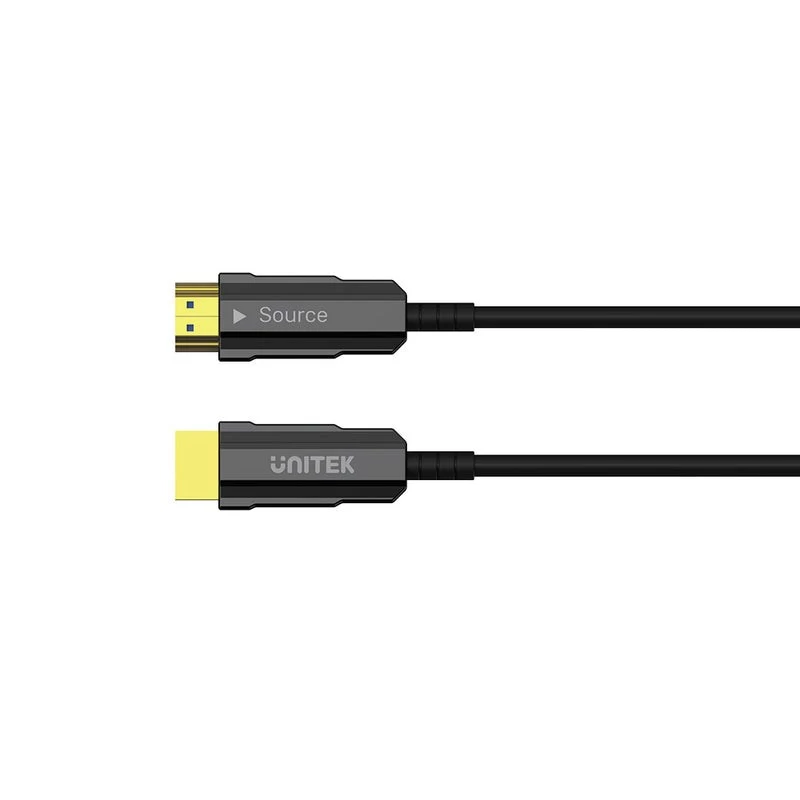 Unitek C11072BK-20M HDMI 2.0 AOC optinis kabelis 20 m, 4K 60 Hz, juodas