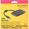 DeLOCK išorinis vaizdo adapteris VL101 USB-C 3.1 – HDMI pilka (62991)