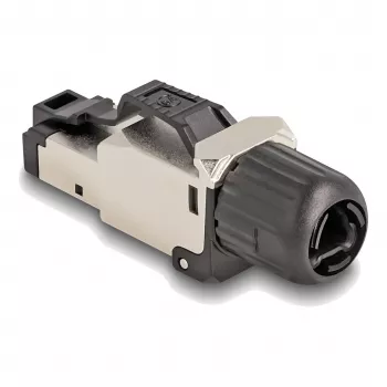 DeLOCK 86017 laido jungtis RJ45/LSA juoda sidabrinė vyriška